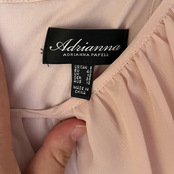 Adrianna Papell blush bridesmaid dress - size 8 - Picture 2 of 3